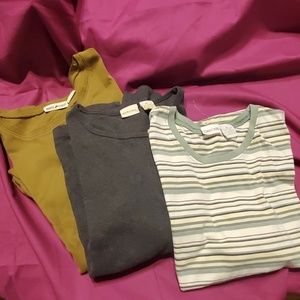 L/S crew tees- 100% cotton XL